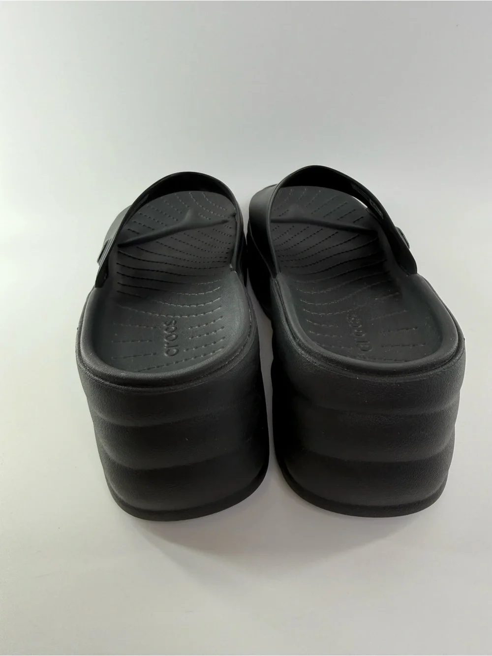 CROCS Skyline Platform Chunky Slide Sandals Black Women’s 6